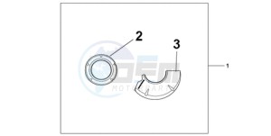 CBR1000RRA UK - (E / HRC MKH) drawing CARBON CRANKCASE COVER SET