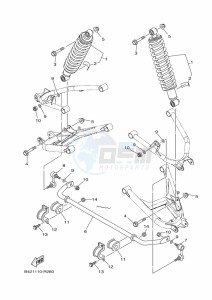 YXM700E YX70MPL (B5FP) drawing REAR SUSPENSION