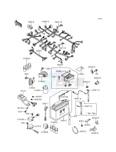 ZG 1200 B [VOYAGER XII] (B10-B14) [VOYAGER XII] drawing CHASSIS ELECTRICAL EQUIPMENT