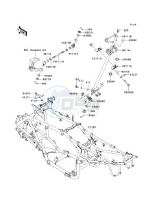 KSV 700 B [KFX700 V FORCE] (B1-B2) [KFX700 V FORCE] drawing FRAME