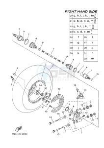 YFM550FWA YFM5FGD GRIZZLY 550 (1NP8) drawing REAR WHEEL 2