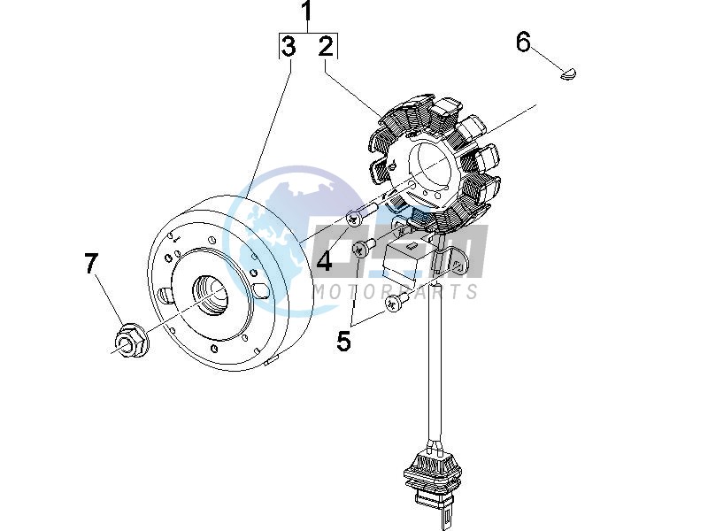 Flywheel magneto