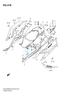 GSX-R600 (E3-E28) drawing FRAME COVER (MODEL L0)