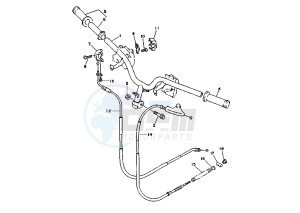 XC FLY ONE R 150 drawing STEERING HANDLE -CABLE