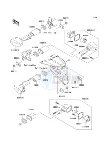 ZR 1000 A [Z1000] (A1-A3) A3 drawing TURN SIGNALS