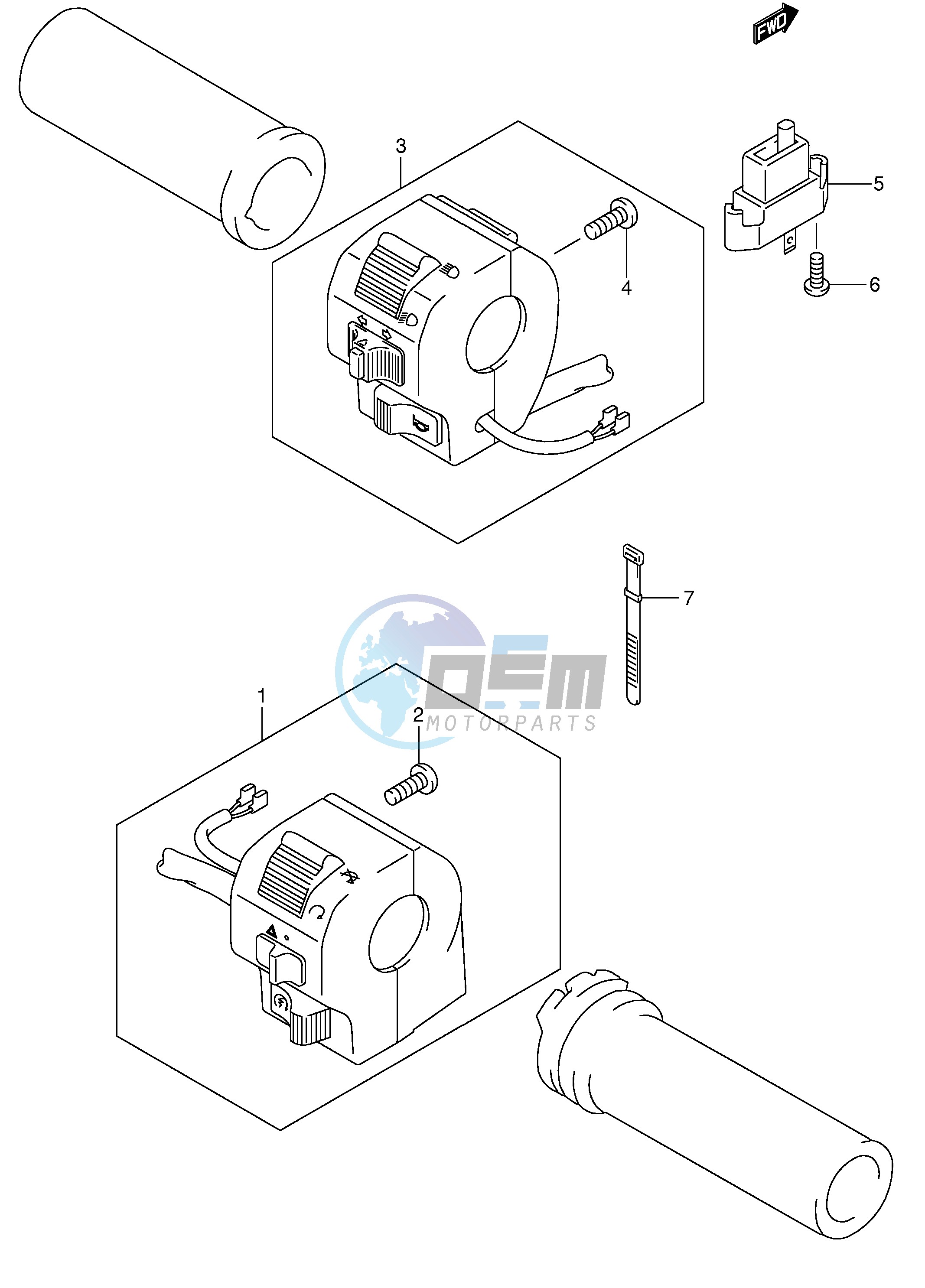 HANDLE SWITCH (MODEL K4)