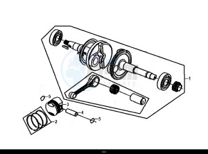 JET 14 (25 KM/H) (XC05W1-NL) (E4) (L8-M0) drawing CRANK SHAFT