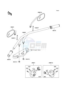 VN1600 MEAN STREAK VN1600B7F GB XX (EU ME A(FRICA) drawing Handlebar