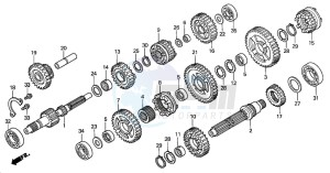 TRX350FM RANCHER 4X4S drawing TRANSMISSION