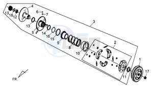 ALLO 50 45KMH drawing CLUTCH