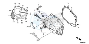 CRF125FE CRF125F Europe Direct - (ED) drawing RIGHT CRANKCASE COVER