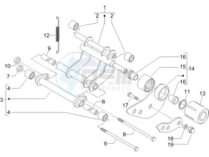 Runner 200 VXR 4t Race e3 (UK) UK drawing Swinging arm