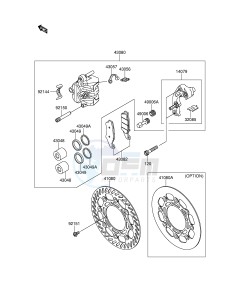 RM-Z250 (E28) drawing FRONT BRAKE