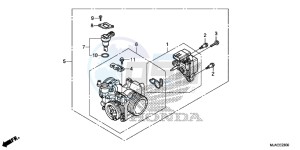 VT750C2BE Shadow - VT750C2B-E UK - (E) drawing THROTTLE BODY