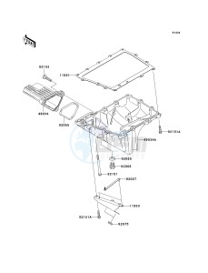 ZX 1000 M [NINJA ZX-10R] (C1) [NINJA ZX-10R] drawing OIL PAN