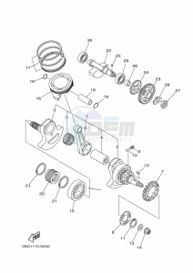 YFM700FWAD GRIZZLY 700 EPS (BLT5) drawing CRANKSHAFT & PISTON