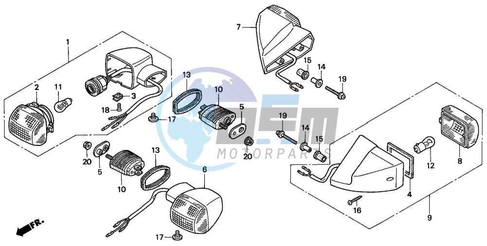 WINKER (CBR600FS/3S/T/3T/SET)