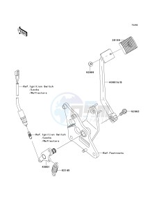 VN 900 C [VULCAN 900 CUSTOM] (7F-9FA) C8F drawing BRAKE PEDAL_TORQUE LINK