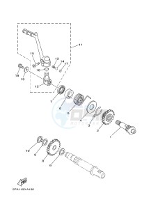 YZ85 YZ85LW (1SN4 1SN6 1SP4 1SP6) drawing STARTER