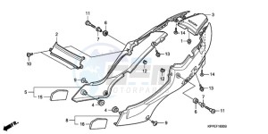 CBR125RW9 Europe Direct - (ED / WH) drawing SIDE COVER