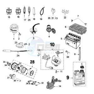 FIGHT 3 4T DARKSIDE E drawing ELECTRIC PART