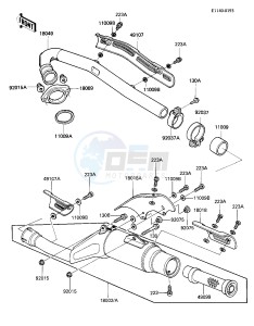 KL 600 A [KL600] (A1) [KL600] drawing MUFFLER