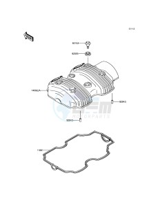 W800 EJ800AFFA GB XX (EU ME A(FRICA) drawing Cylinder Head Cover