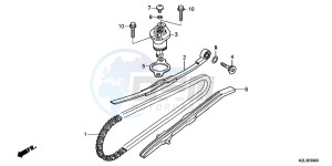 NSC110WHB drawing CAM CHAIN/ TENSIONER