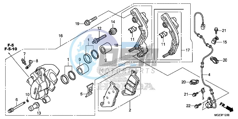 FRONT BRAKE CALIPER