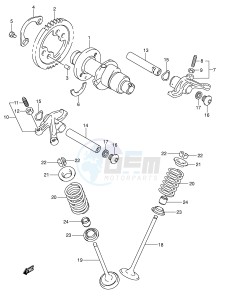 LT-A500F (P28-P33) drawing CAM SHAFT VALVE