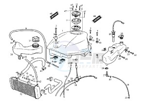 GPR RACING -125 cc drawing FUEL AND OIL TANK