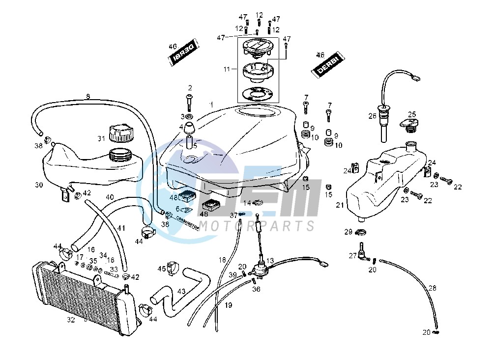 FUEL AND OIL TANK