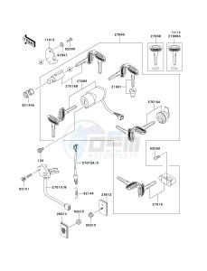 VN 1500 E [VULCAN 1500 CLASSIC] (E2-E6) [VULCAN 1500 CLASSIC] drawing IGNITION SWITCH_LOCKS_REFLECTORS