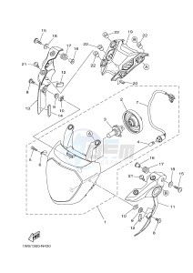 MT07 700 (1WS7 1WS9) drawing HEADLIGHT