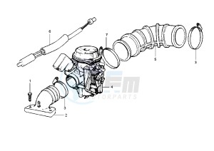 LX 4T 50 drawing Caburetor Assy