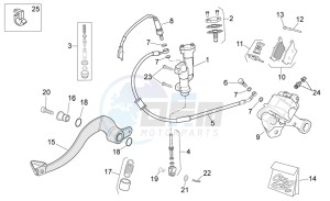 RXV-SXV 450-550 Enduro-Supermotard drawing Rear brake system