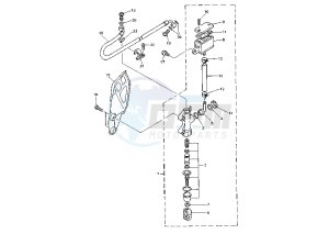 WR F 400 drawing REAR MASTER CYLINDER