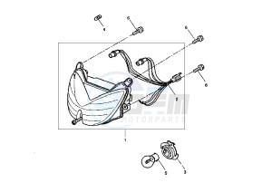 YQ AEROX 50 drawing HEADLIGHT