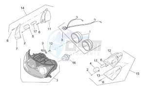 SR 50 IE-Carb drawing Front lights