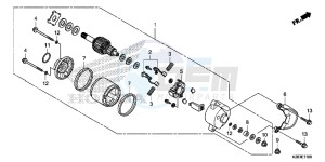 CRF125FE CRF125F Europe Direct - (ED) drawing STARTER MOTOR