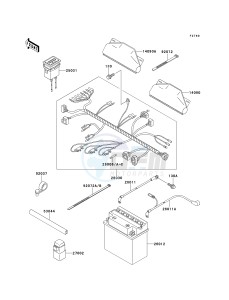 KAF 620 C [MULE 2500] (C6) [MULE 2500] drawing CHASSIS ELECTRICAL EQUIPMENT