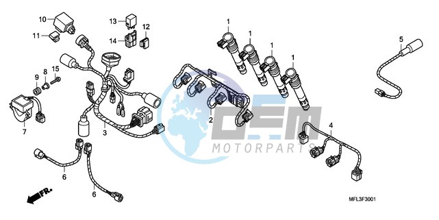 SUB HARNESS (CBR1000RR)