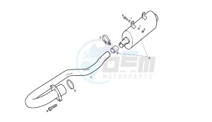 SENDA R - 125 CC VTHSC1B1A 4T EU2 drawing EXHAUST