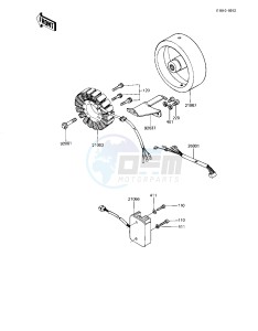 KZ 1100 L [LTD SHAFT] (L1) [LTD SHAFT] drawing GENERATOR_REGULATOR