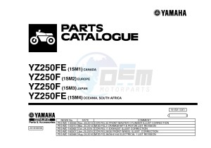 YZ250F (1SM1 1SM2 1SM3 1SM4) drawing .1-Front-Page