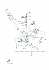 YFM700R YFM70RSBK (2LSN) drawing HANDLE SWITCH & LEVER