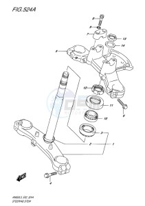 AN650 drawing STEERING STEM