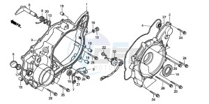 TRX450FM drawing REAR CRANKCASE COVER