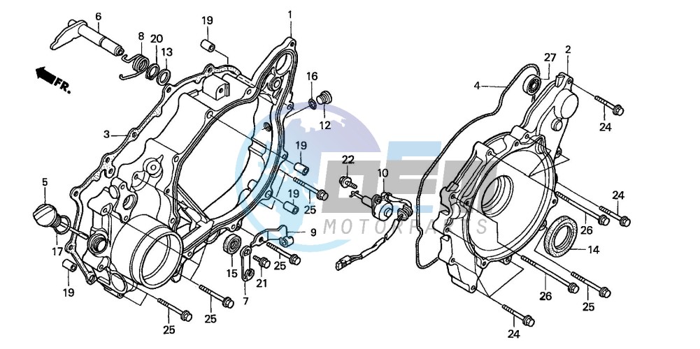 REAR CRANKCASE COVER