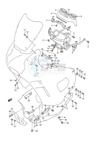 GSX750F (E28) drawing COWLING INSTALLATION PARTS